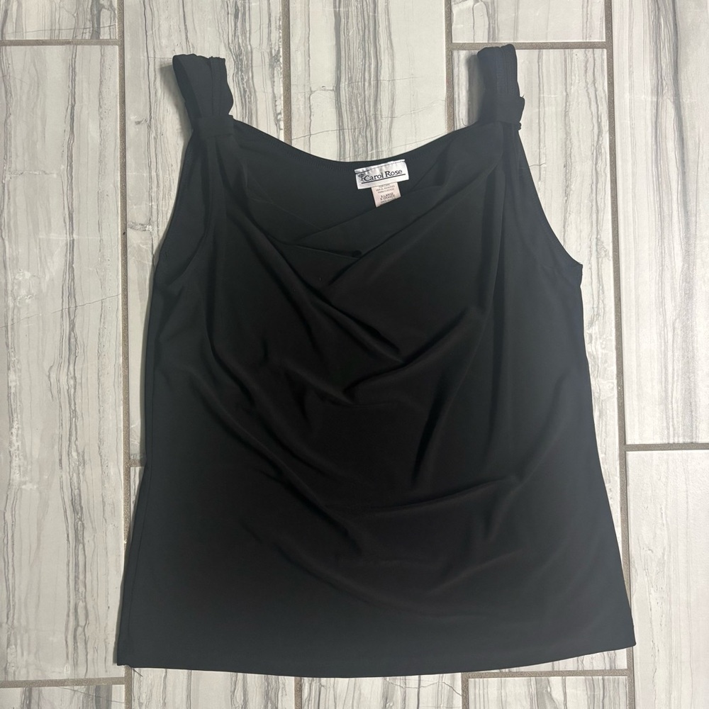 Carol Rose Black Tank Top